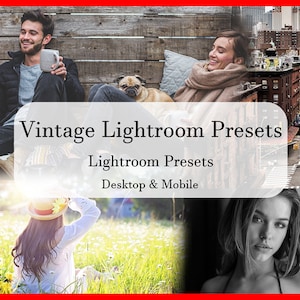 8 FILM Vintage Lightroom Mobile & Desktop Presets | Grain Preset | Instagram Presets | Film Preset | Analog 35 mm Presets | Film Aesthetic