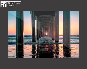San Diego Print |  La Jolla Art, Signed Metal Print, San Diego Gifts, California Wall Art, San Diego Poster, Sunset Beach Print