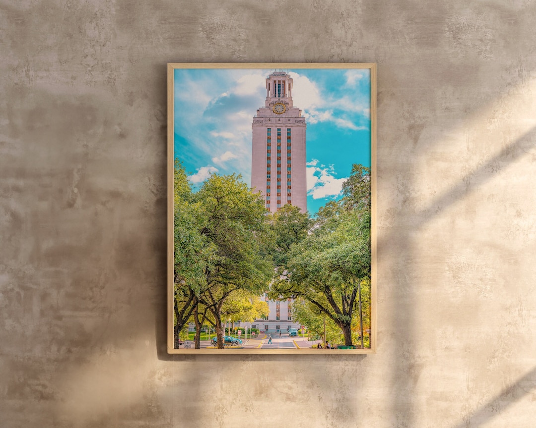 Austin Print UT Tower, Texas Wall Art , Austin Texas Gift, University of Austin, Texas Poster
