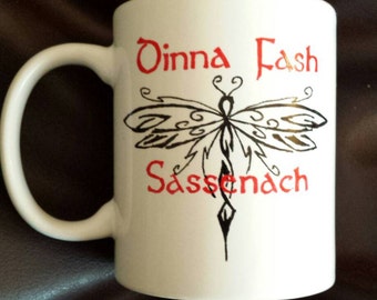 Hand painted mug inspired by Outlander