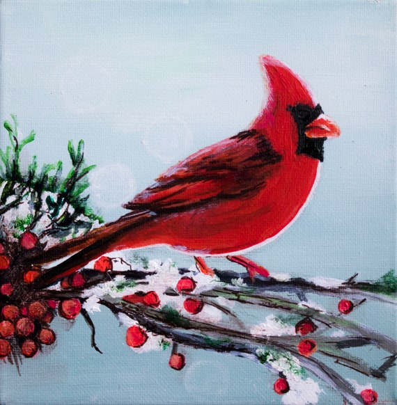 Image result for winter cardinal