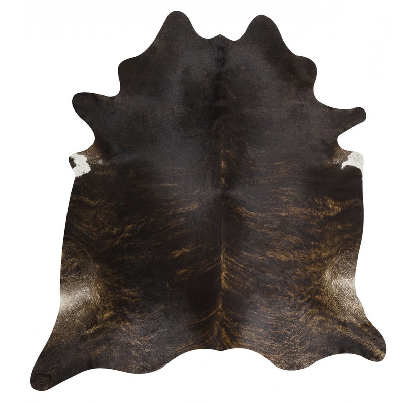 Dark Brindle brazil RODEO cowhide rug XXL 6x8 ft Etsy