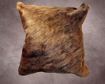 Brown Brindle Cowhide Pillow Cover---PL017