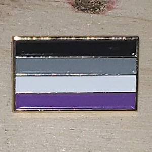 Asexual Pride Flag Enamel Lapel Pin