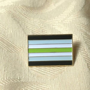 Agender Pride Flag Enamel Lapel Pin