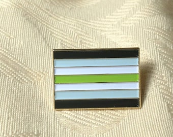 Agender Pride Flag Émail Lapel Pin