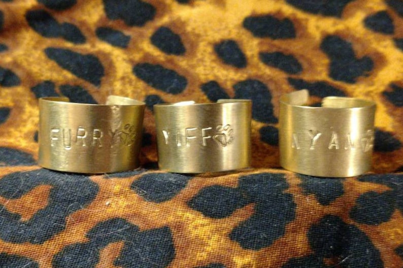 Furry Pride Rings 