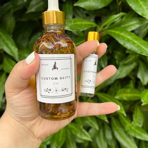 Custom Deity Oils || Custom Oils for Deities for Spell Work, Offerings, and More!