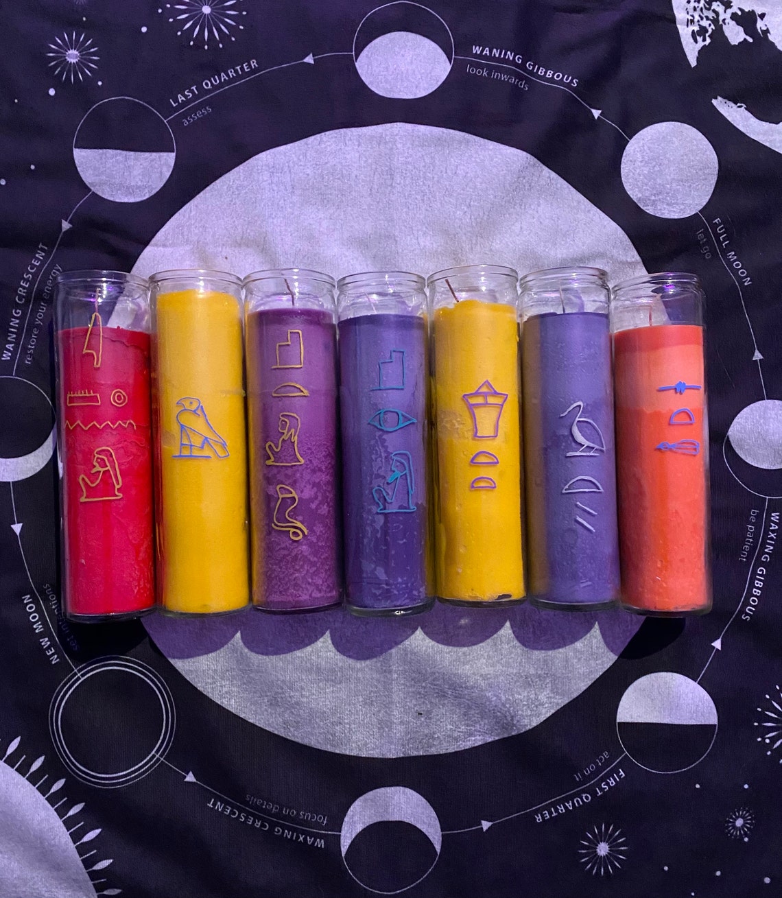 Egyptian Deity Candles Etsy