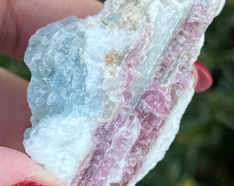 Aquamarine and Pink Tourmaline Clusters || Choose Your Own Crystal!