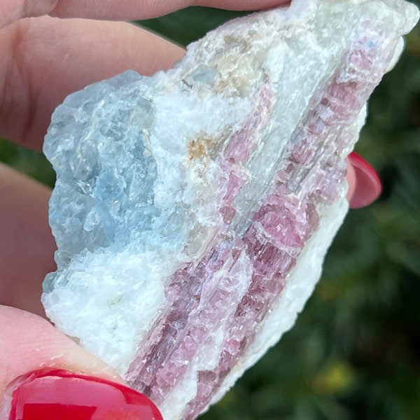 Aquamarine and Pink Tourmaline Clusters || Choose Your Own Crystal!