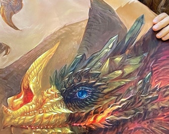 Wall Tapestries - Sulfur Dragon Fabric 30" x 40"
