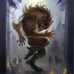 PRINT | Blood Moon werewolf Dance