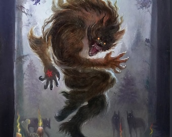 PRINT | Blood Moon werewolf Dance