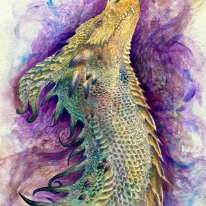 PRINT - Prisim Dragon - dragon wall art