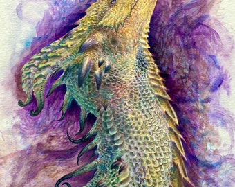 PRINT - Prisim Dragon - dragon wall art
