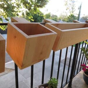 Balcony Rail Planter Box Outdoor Planter Box Railing Planter Balcony Planter Planter Box image 5