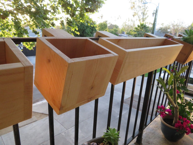 Balcony Rail Planter Box Outdoor Planter Box Railing Planter Balcony Planter Planter Box image 5