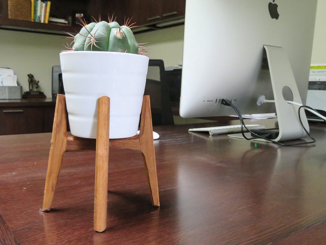 6 Mini Desk Plant Stand Mid Century Modern Contemporary Etsy