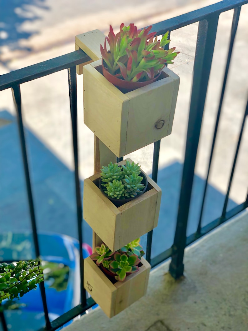 Tiered Balcony Planter Box Balcony Rail Planter Box Etsy