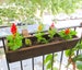 Balcony Rail Planter Box Stained | Balcony Rail Planter Box | Outdoor Planter Box | Railing Planter | Balcony Planter | Planter Box 