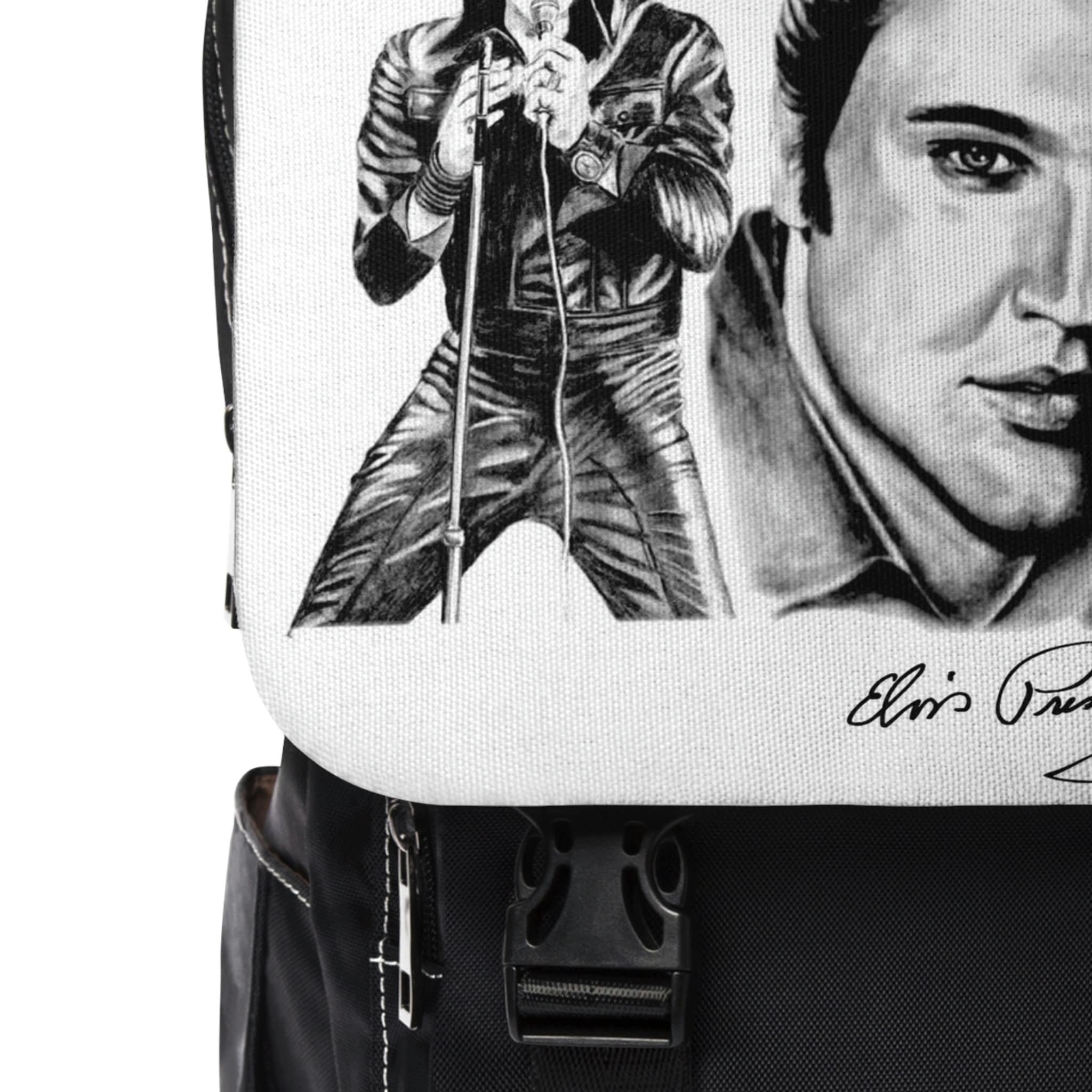 Unisex Casual Shoulder Backpack - Elvis Presley