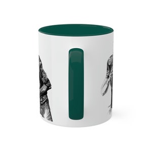 Colorful Mugs, 11oz Green Bay Packers Greats Aaron Rodgers, Brett Favre and Bart Starr Original Artwork from Dantel Art LLC image 9