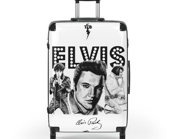 Suitcase - Elvis Presley King of Rock and Roll Celebrity Musician Singer Original Artwork from Dantel Art, LLC