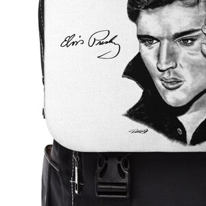 Unisex Casual Shoulder Backpack Elvis Presley Artwork from Dantel Art LLC image 5