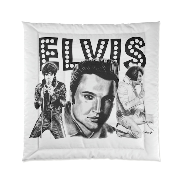 Consolateur - Elvis Presley, roi du rock and roll oeuvre originale de Dantel Art LLC