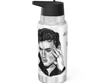 Gator Tumbler, 32oz - Elvis Presley King of Rock and Roll Music Celebrity Original Artwork from Dantel Art, LLC