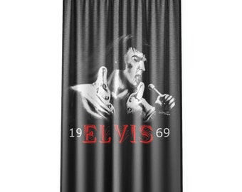 Curtain Window - Elvis Presley, king of rock and roll original artwork from Dantel Art LLC