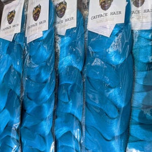 COSMIC BLUE ONE tone jumbo vlechthaar 165 g grootverpakking kattenhaar