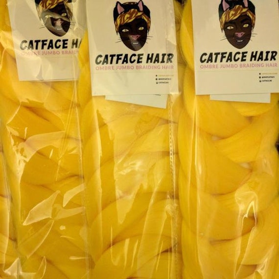 Yellow Braiding Hair 34 INCHES LARGE PACK - Etsy Yellow Braiding Hair 34 INCHES LARGE PACK - Etsy