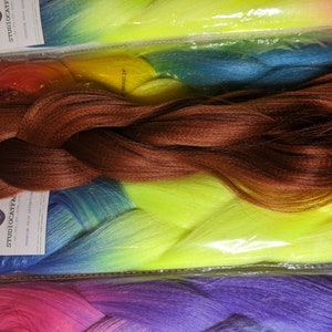 Various Colours: Brazilian Wool Hair, Faux Locks, Braids, Twists