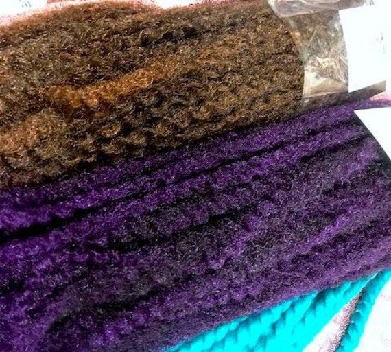 Catface Marley Braid Hair Rum Brown Crochet Braids Faux Etsy