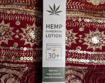 NATURAL DOCTOR ORGANIC vegan hemp body sunscreen lotion spf 30+
