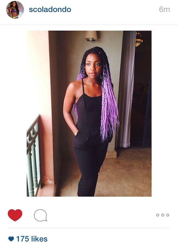Catface Black Lilac Ombre Jumbo Braiding Hair Etsy