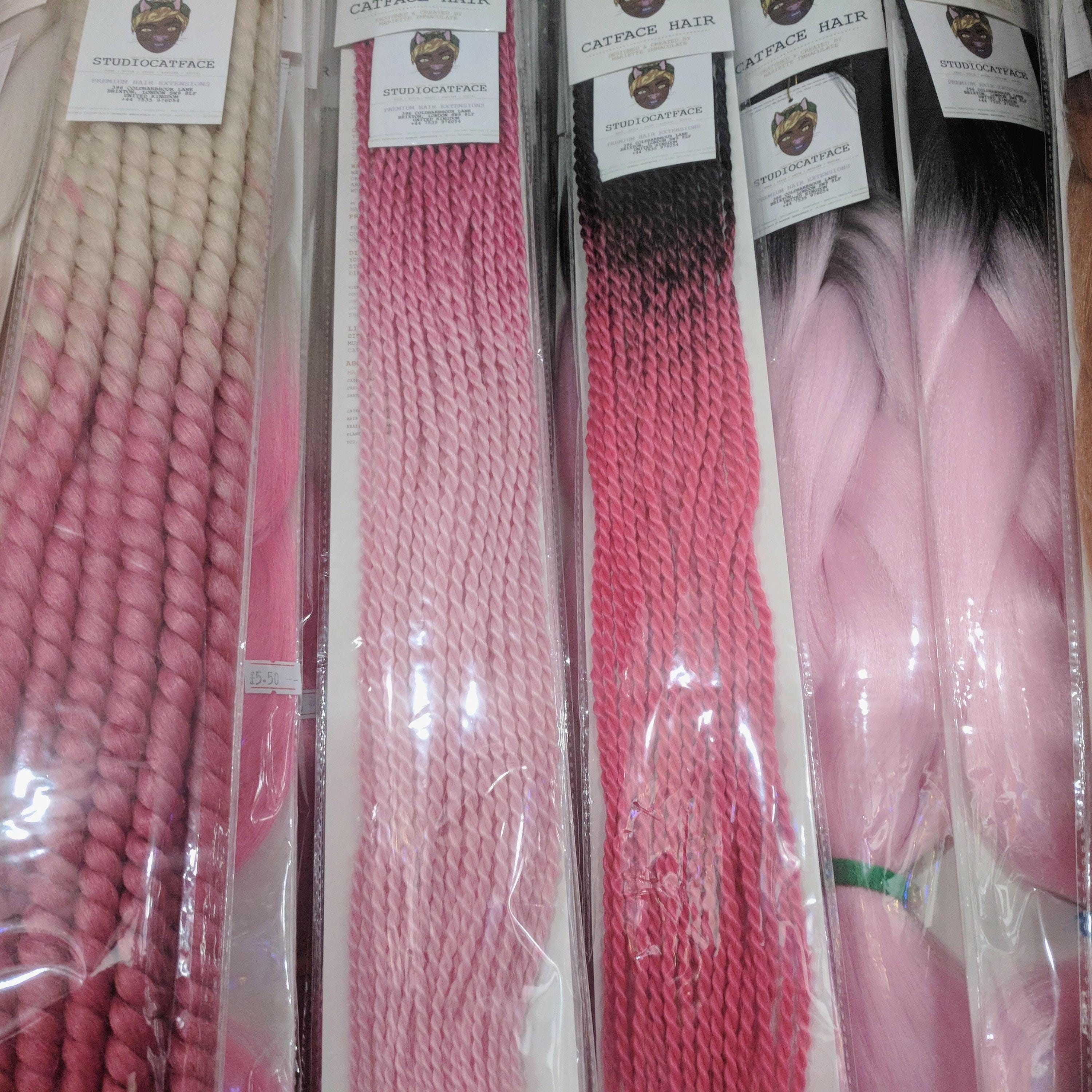 Pink Gum Rope Bubble Gum Pink Small Rope Twists Crochet Braid 24 Inches - Etsy