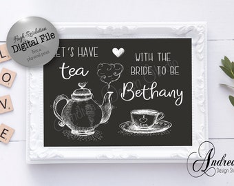lets have coffee, Cat with teacup Lilymoonsigns greeting card Tea time art print