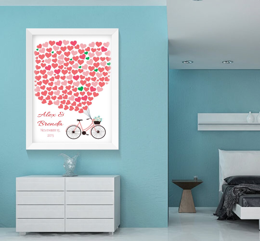 Wedding Guest Signin Poster Unique Guestbook Wedding Etsy