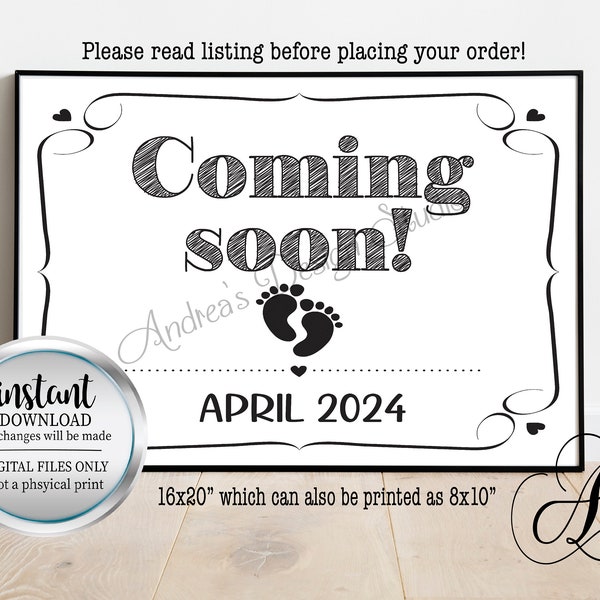 Coming Soon Sign 2024 Etsy
