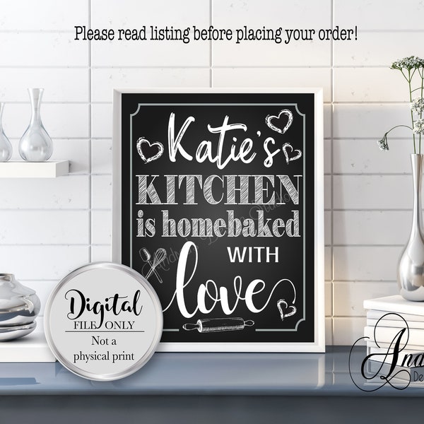 Kitchen Chalkboard Etsy