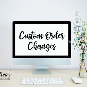 Custom Order Changes For Custom Digital File Orders