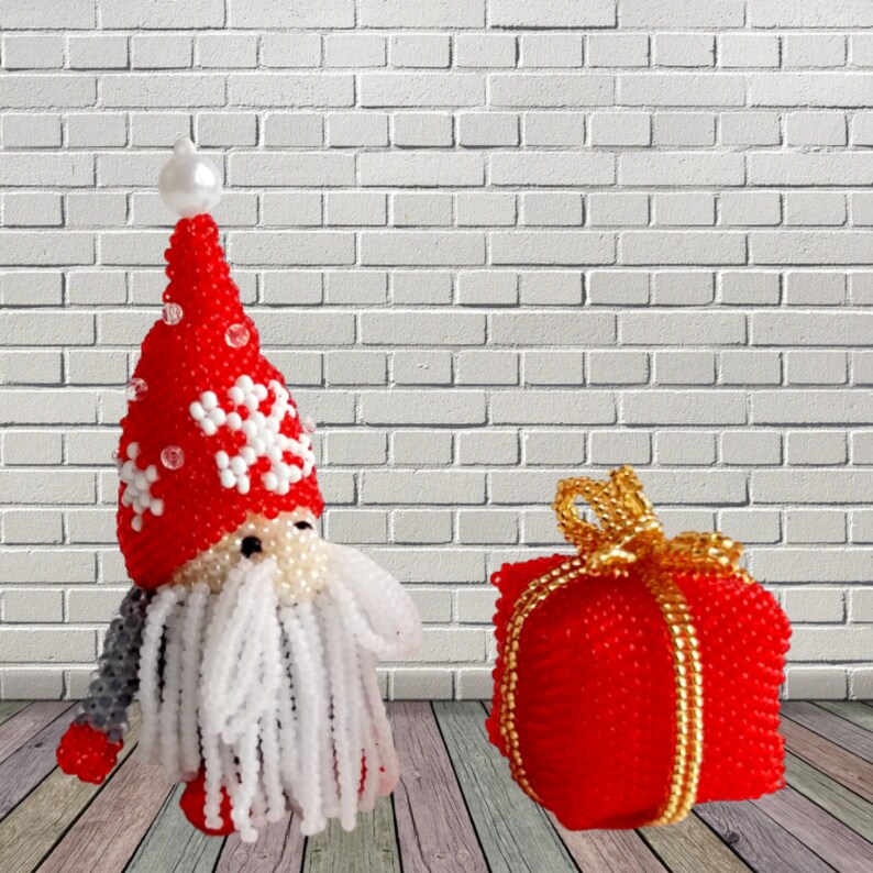 Pattern a Gnome Christmas/tutorial Bead Toys How to Make a Etsy UK