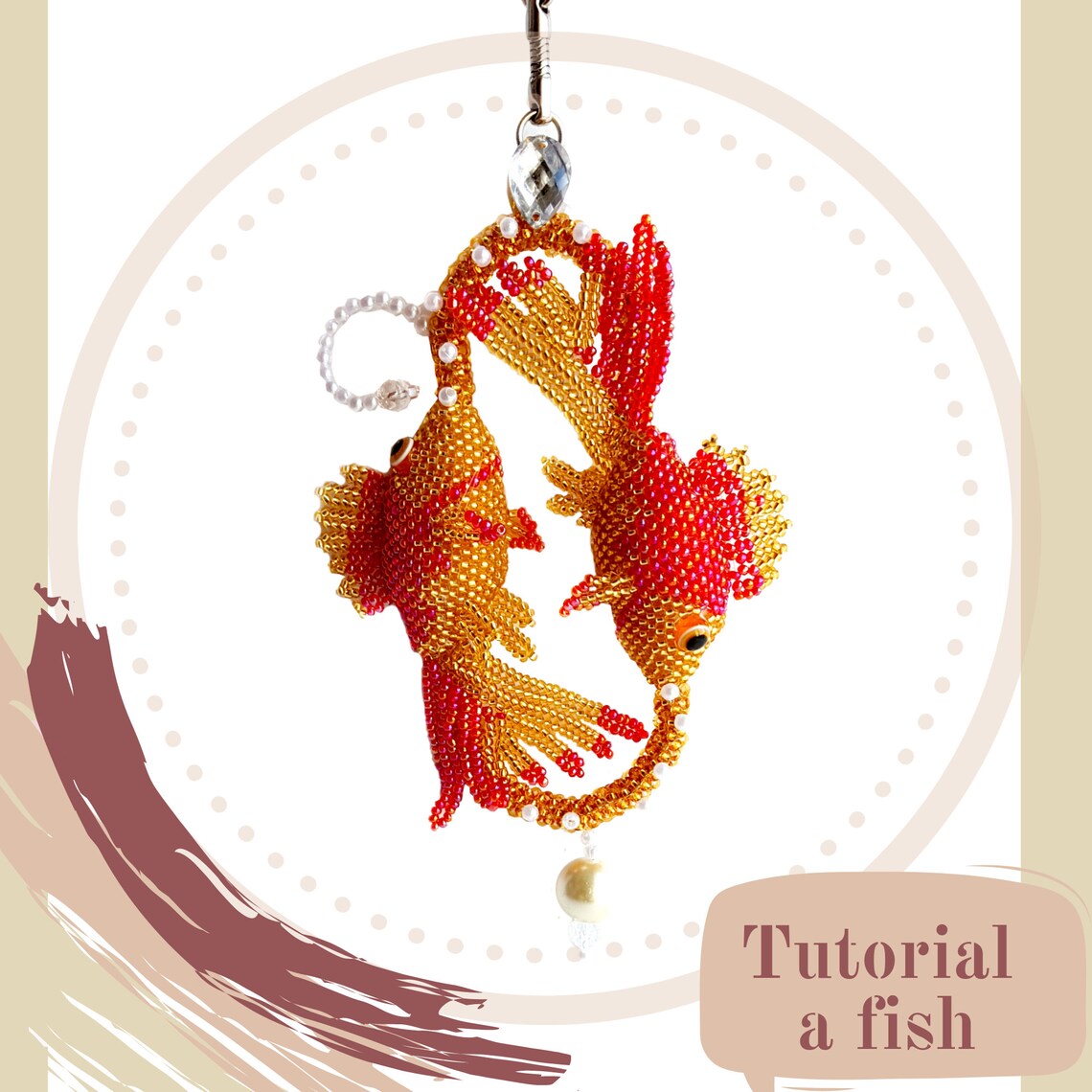 Pattern a fish/Tutorial a fish Beaded fish Bead toys Fish Etsy
