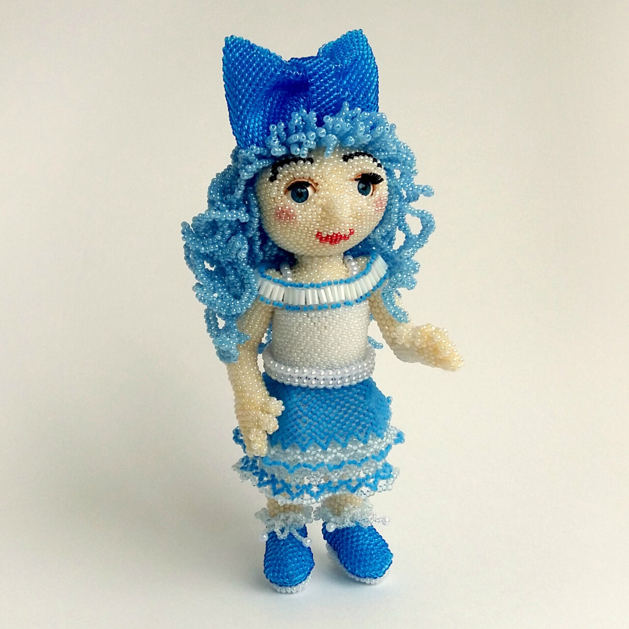 Pattern a doll/Tutorial Bead toys pdf How to make a 3d peyote Etsy