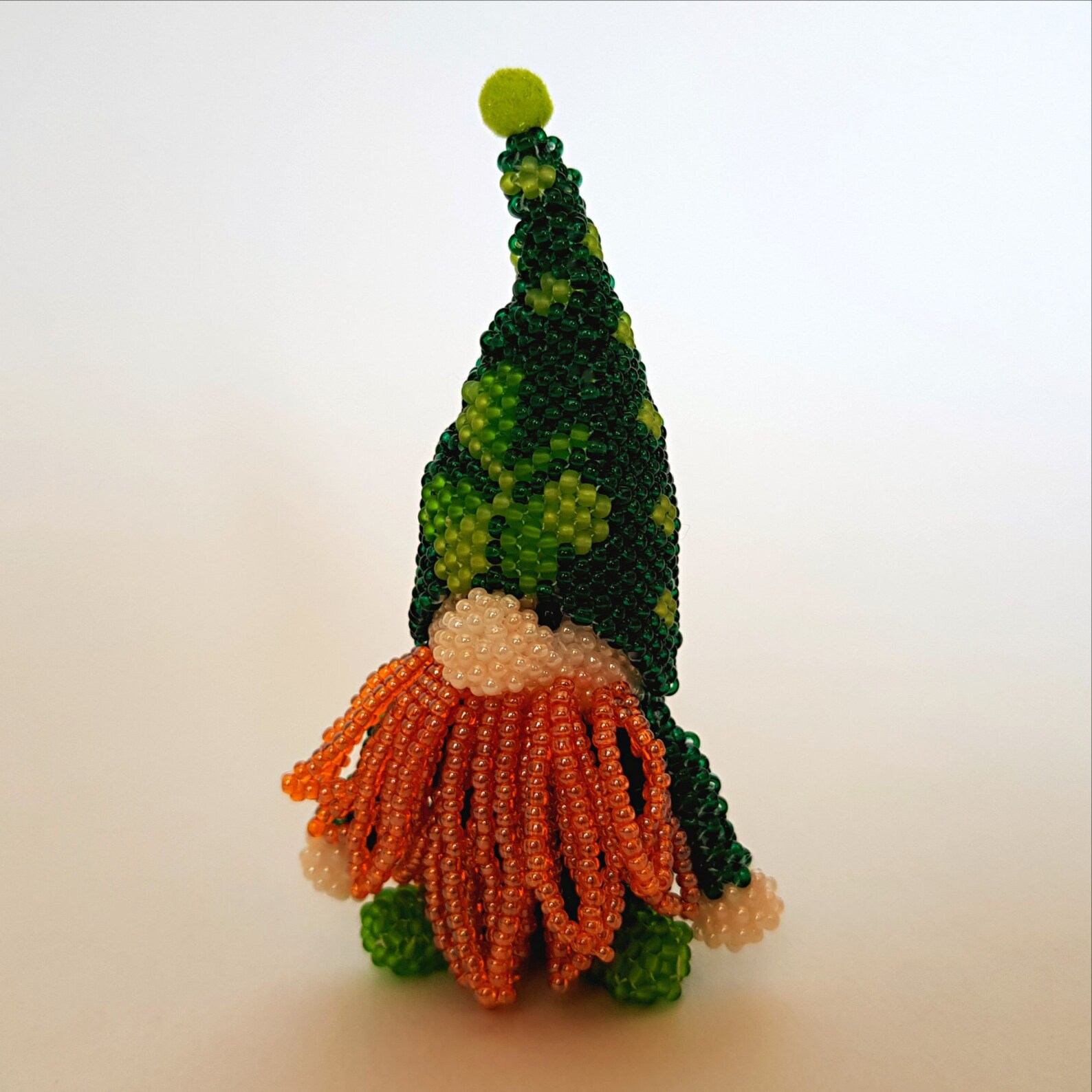 Pattern a Beaded gnome Spring/ Tutorial Beaded leprechaun for Etsy