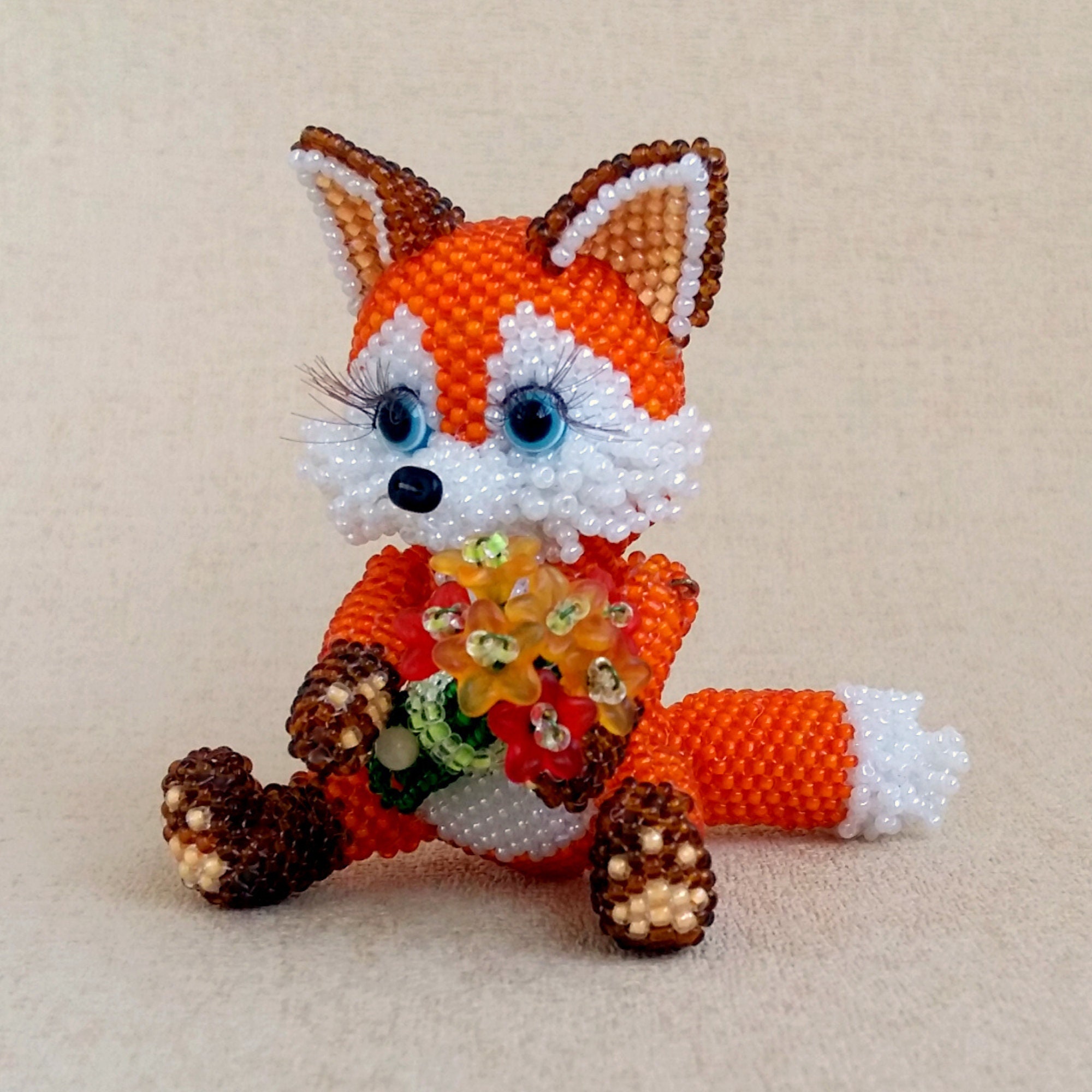 Pattern/Tutorial a fox Beaded How to make a stuffed red fox Etsy