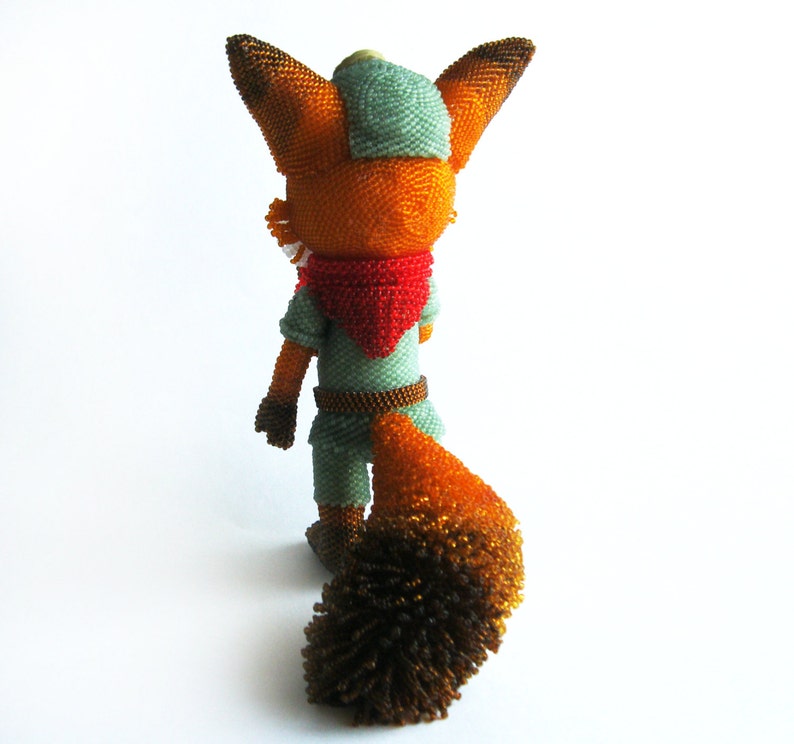 Pattern beads/Tutorial a fox Beaded a fox How to a fox Schemes Etsy
